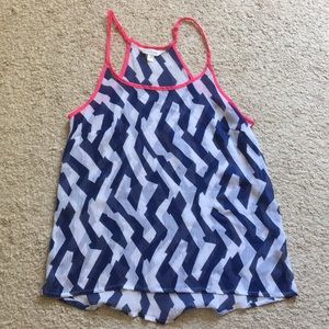 Blue and White Tank NWOT